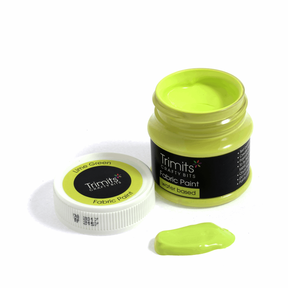 Trimits Fabric Paint Pot 50ml - Lime Green