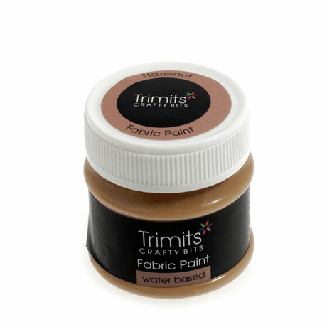 Trimits Fabric Paint Pot 50ml - Hazlenut