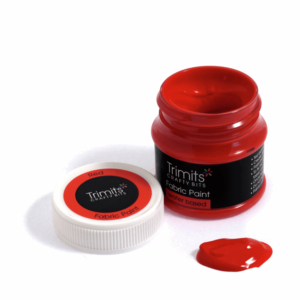 Trimits Fabric Paint Pot 50ml - Red