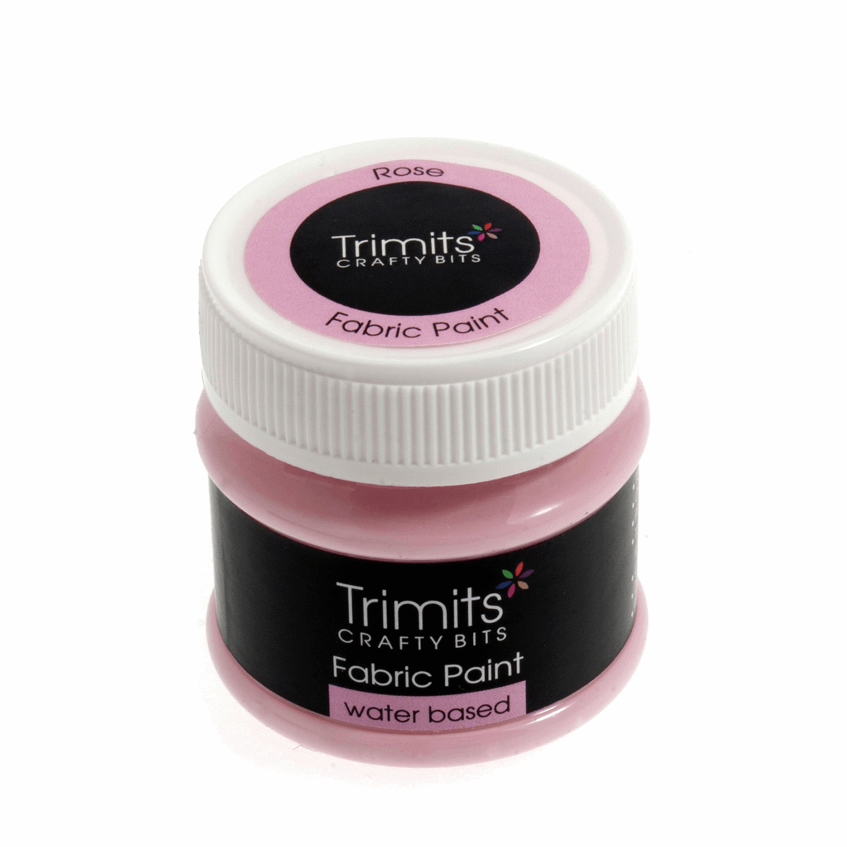 Trimits Fabric Paint Pot 50ml - Rose