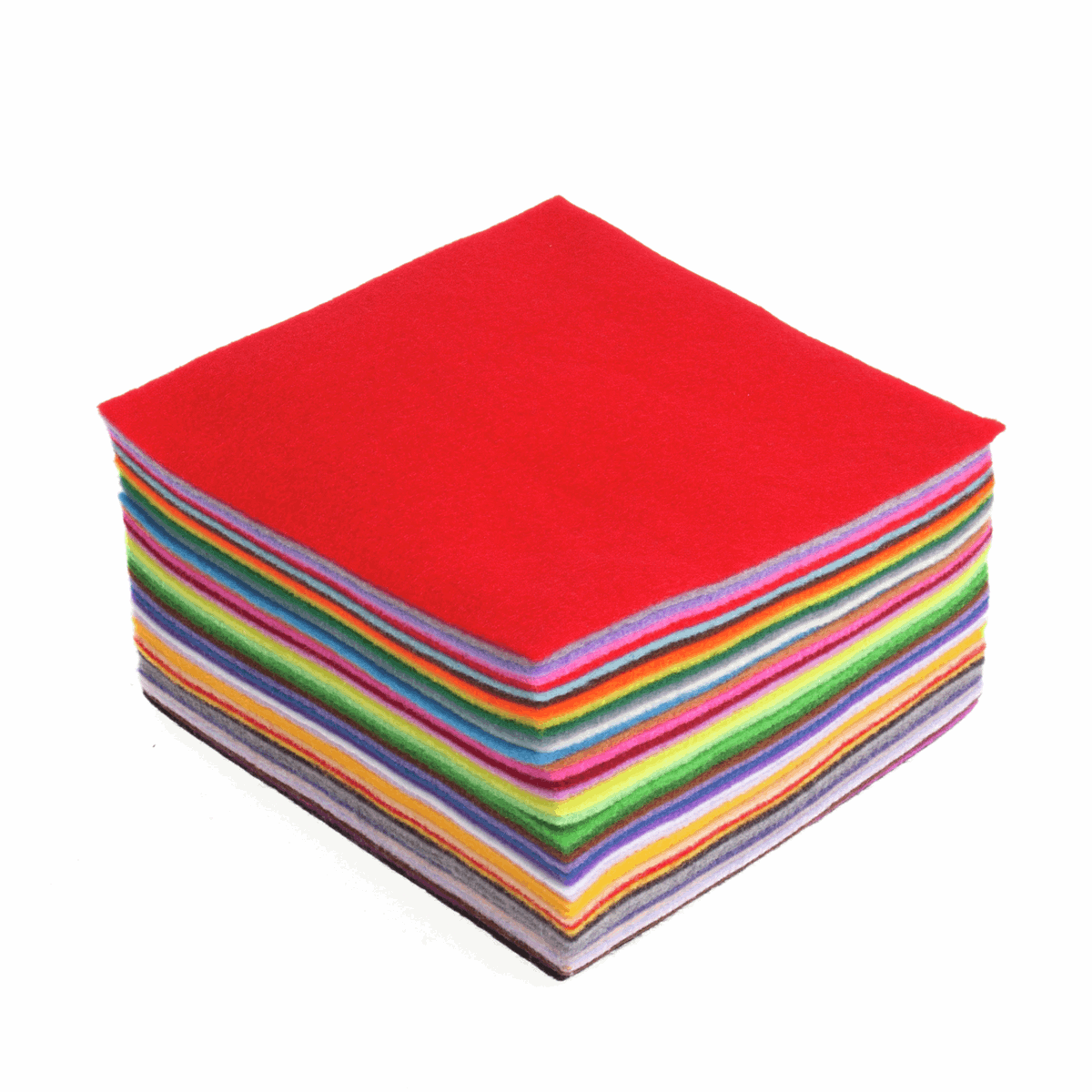 Trimits Felt Acrylic Squares 15cm x 15cm - Pack of 42 Mixed Colours