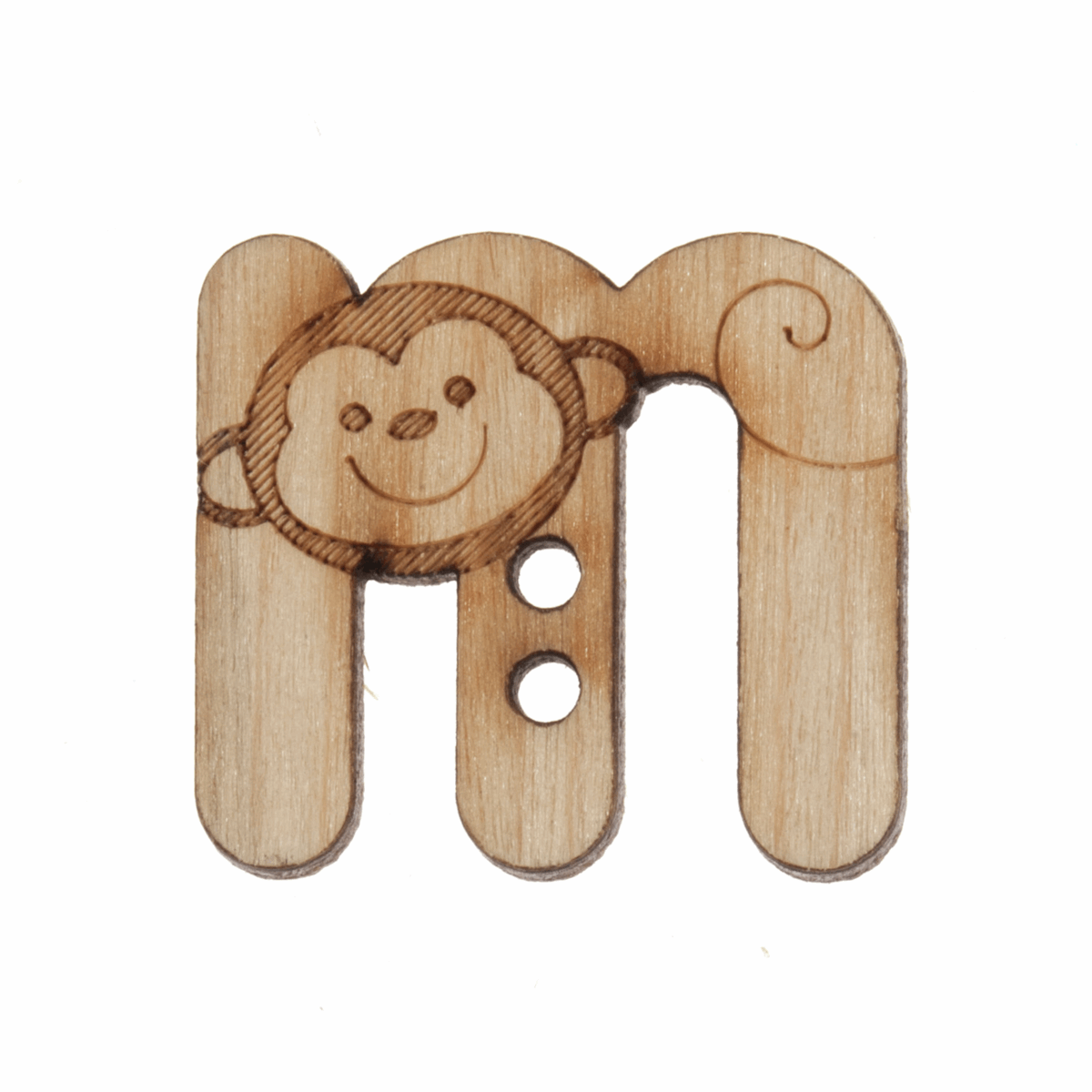 Trimits Wooden Alphabet Button (M) - 25mm/40 lignes