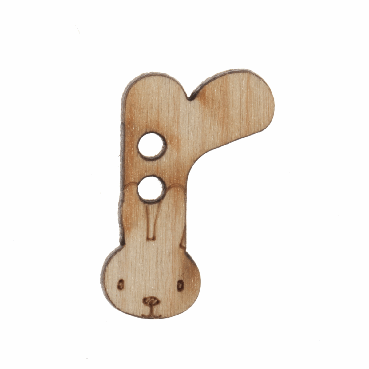 Trimits Wooden Alphabet Button (R) - 15mm/24 lignes