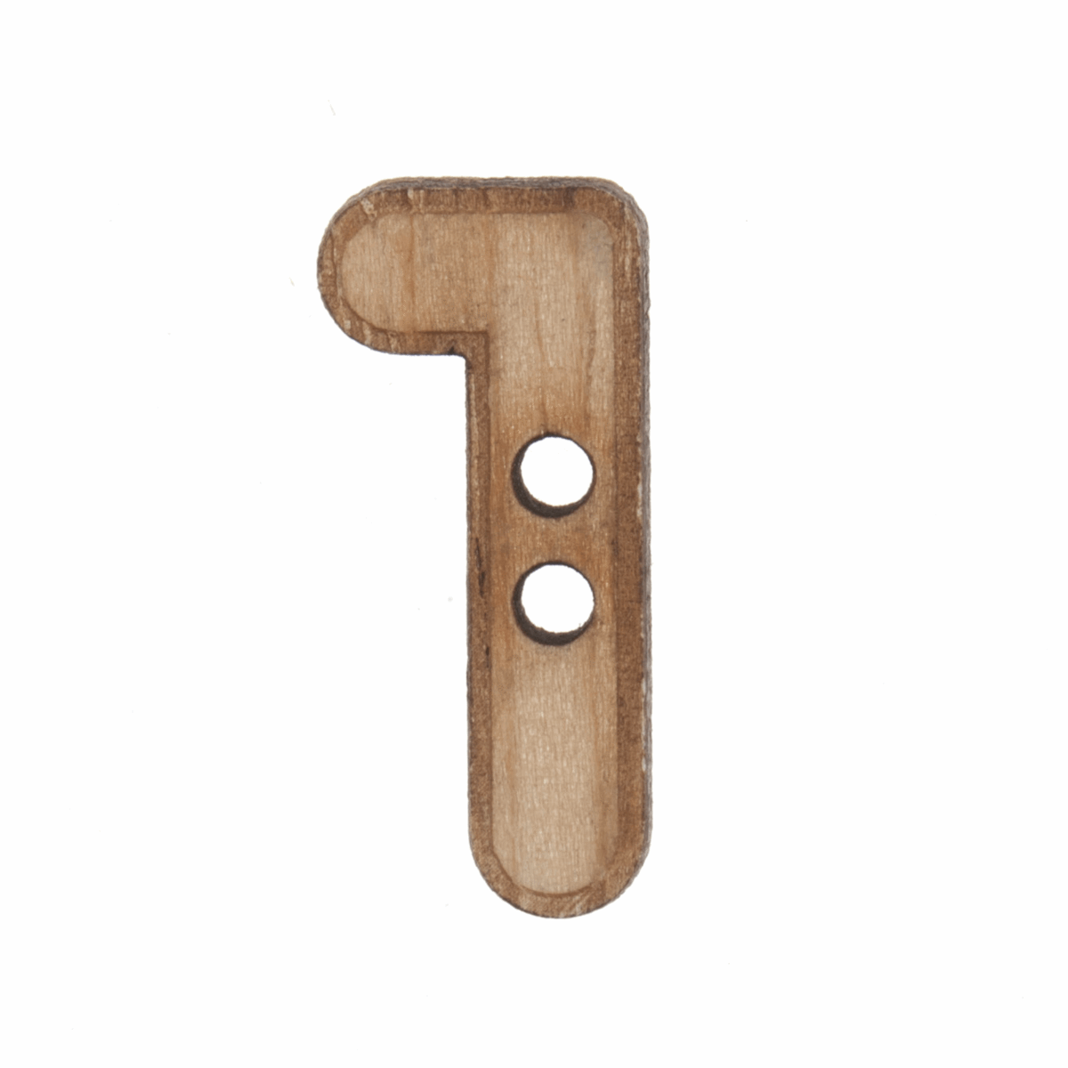 Trimits Wooden Number Button (1) - 22mm/35 lignes