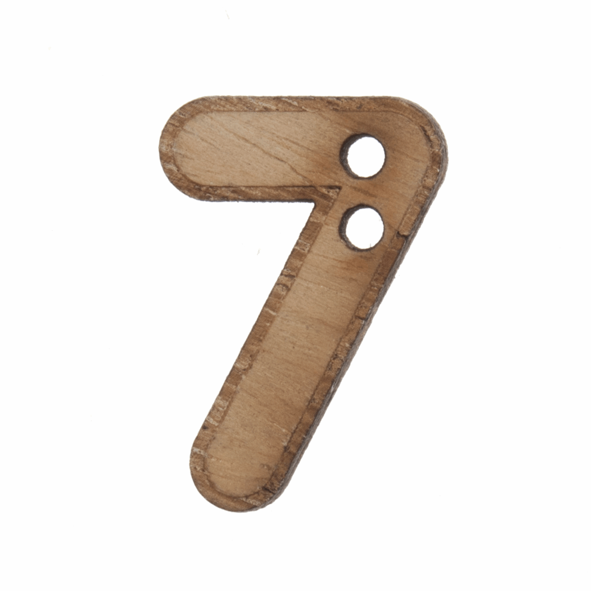 Trimits Wooden Number Button (7) - 22mm/35 lignes