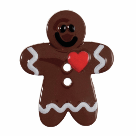 Trimits Gingerbread Man Christmas Buttons (Pack of 30)