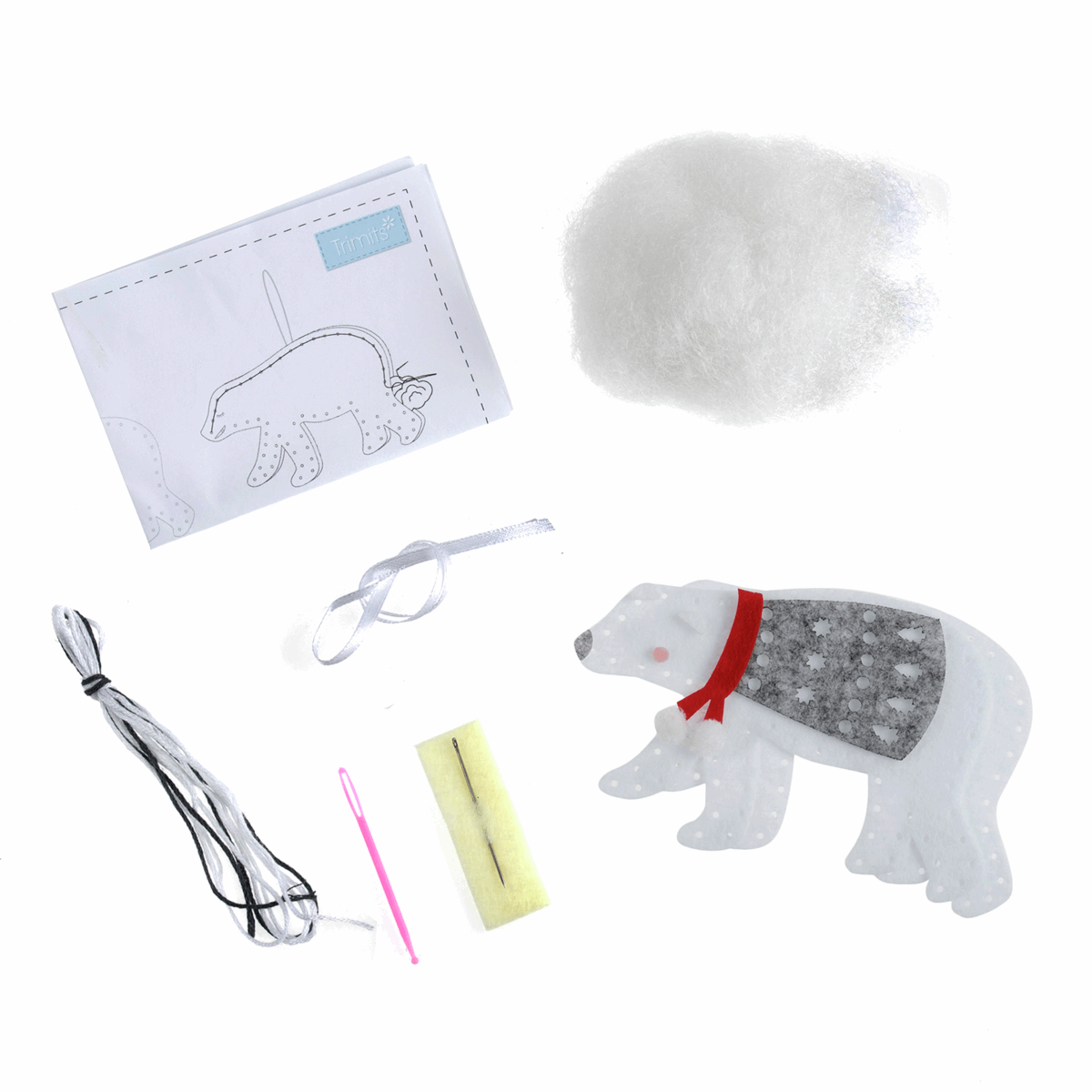 Felt Decoration Kit: Christmas: Polar Bear