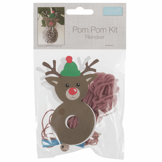 Pom Pom Decoration Kit - Reindeer