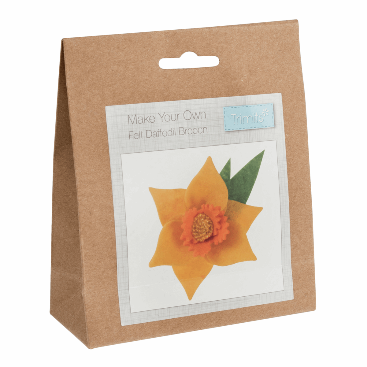 Felt Decoration Kit: Daffodil Brooch