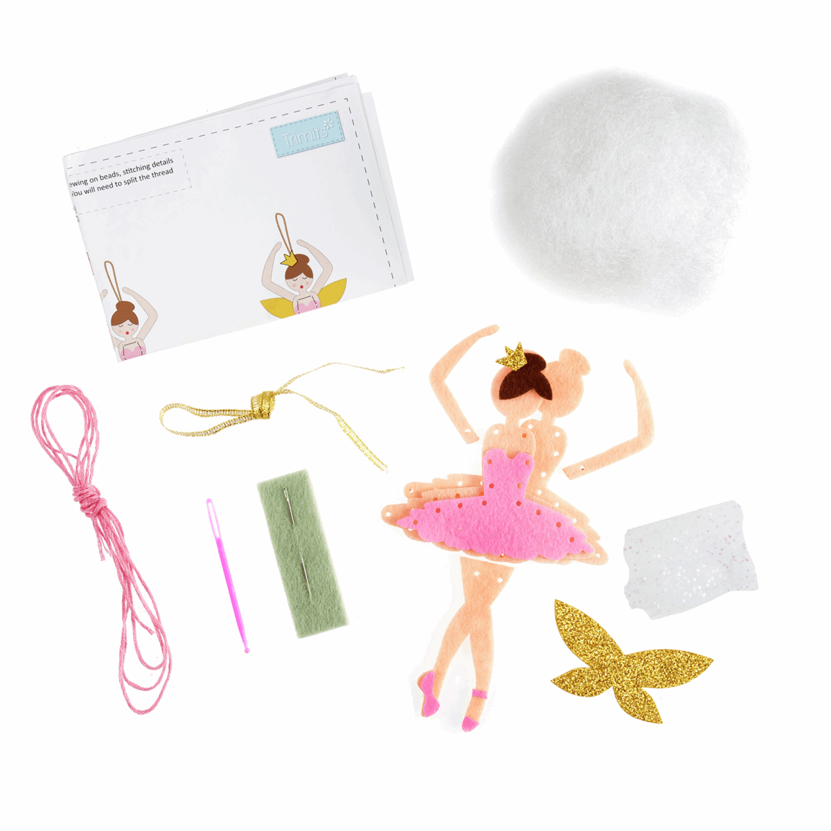 Felt Decoration Kit: Christmas: Sugar Plum Fairy