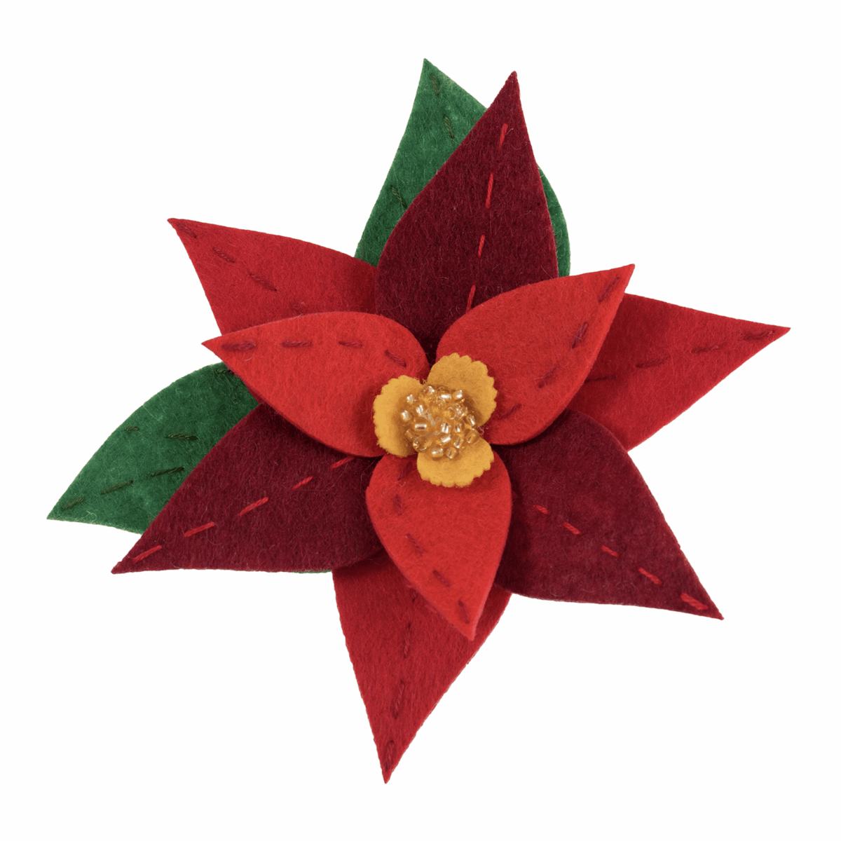 Trimits Felt Decoration Kit - Christmas Poinsettia Brooch