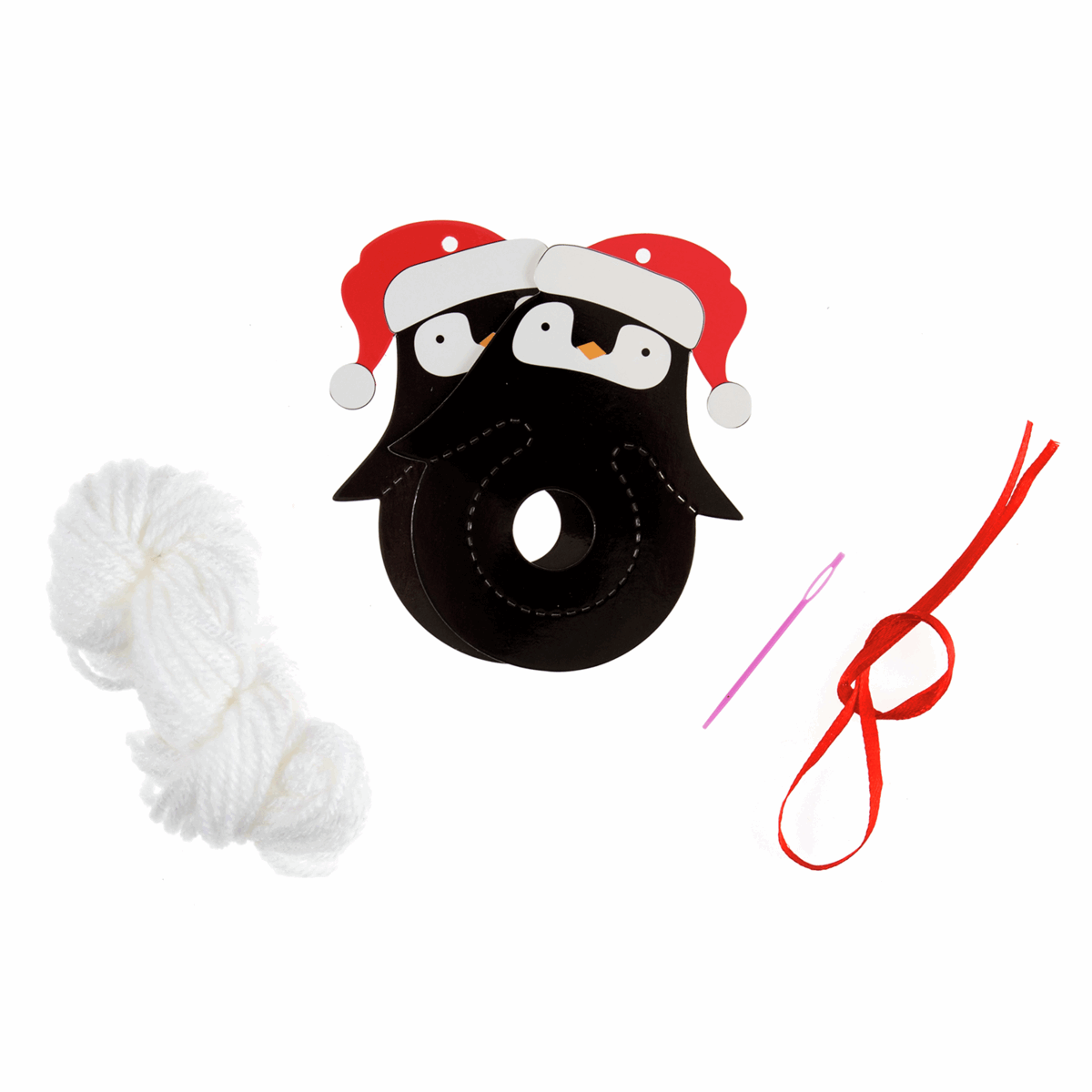 Trimits Christmas Penguin Pom Pom Decoration Kit