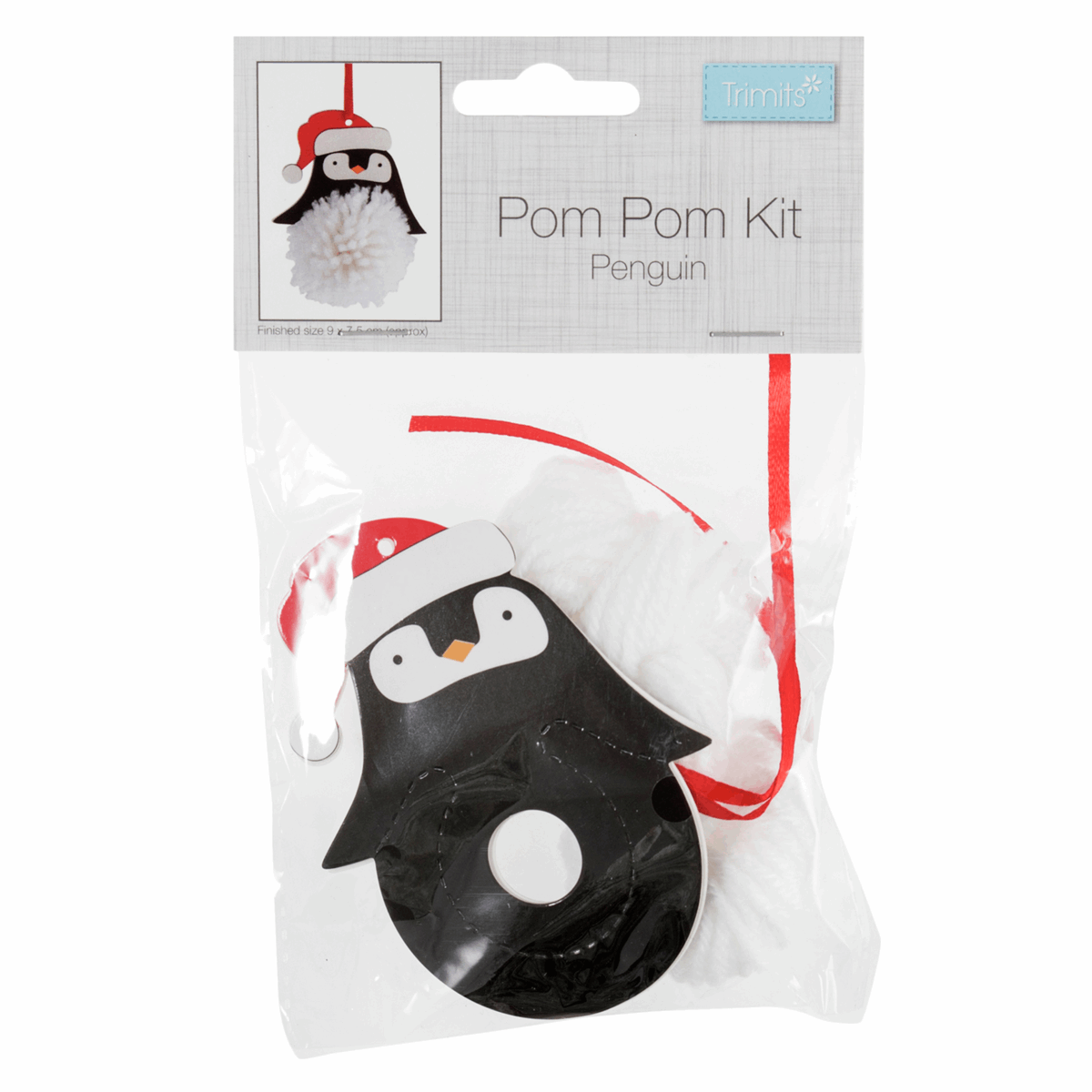 Trimits Christmas Penguin Pom Pom Decoration Kit