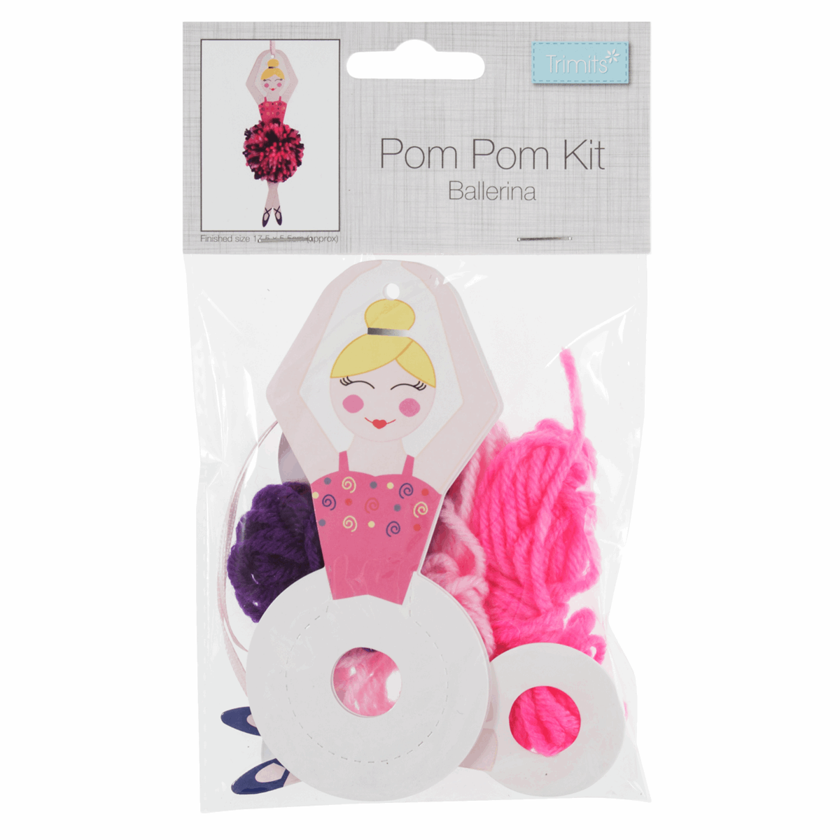 Trimits Christmas Sugar Plum Fairy Pom Pom Decoration Kit