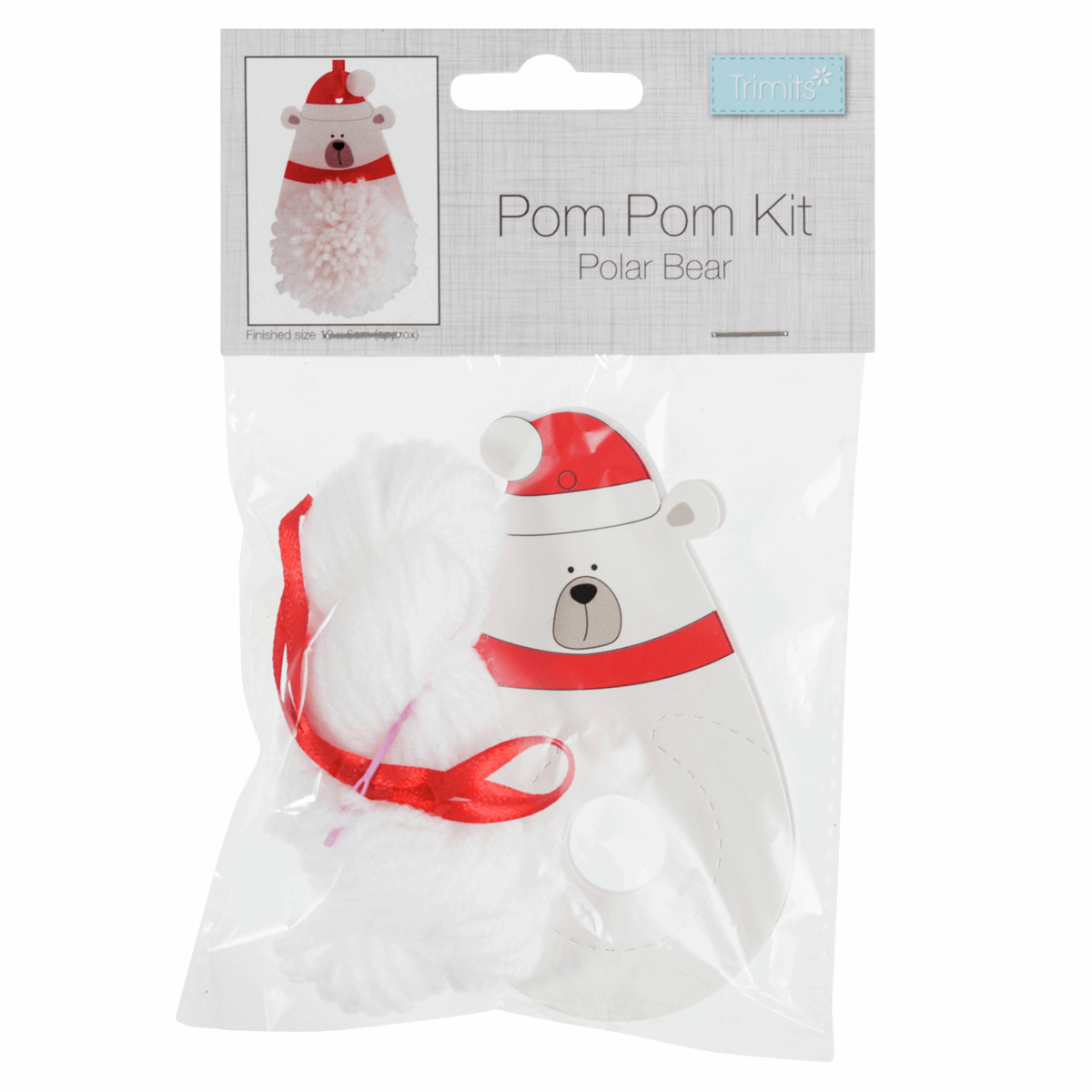 Trimits Christmas Polar Bear Pom Pom Decoration Kit