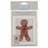 Trimits Cross Stitch Greeting Card Kit - Gingerbread Man