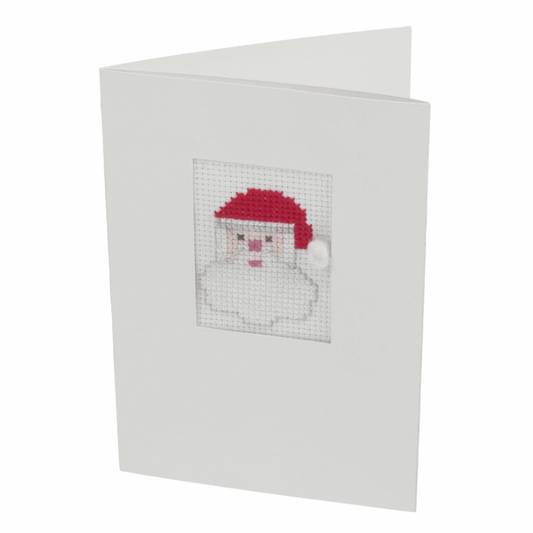 Trimits Cross Stitch Greeting Card Kit - Santa