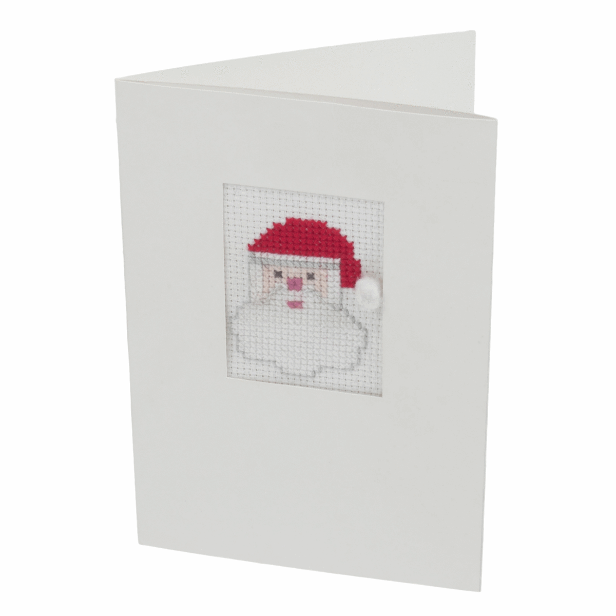 Trimits Cross Stitch Greeting Card Kit - Santa