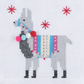 Trimits Mini Counted Cross Stitch Kit - Fleece Navidad Llama