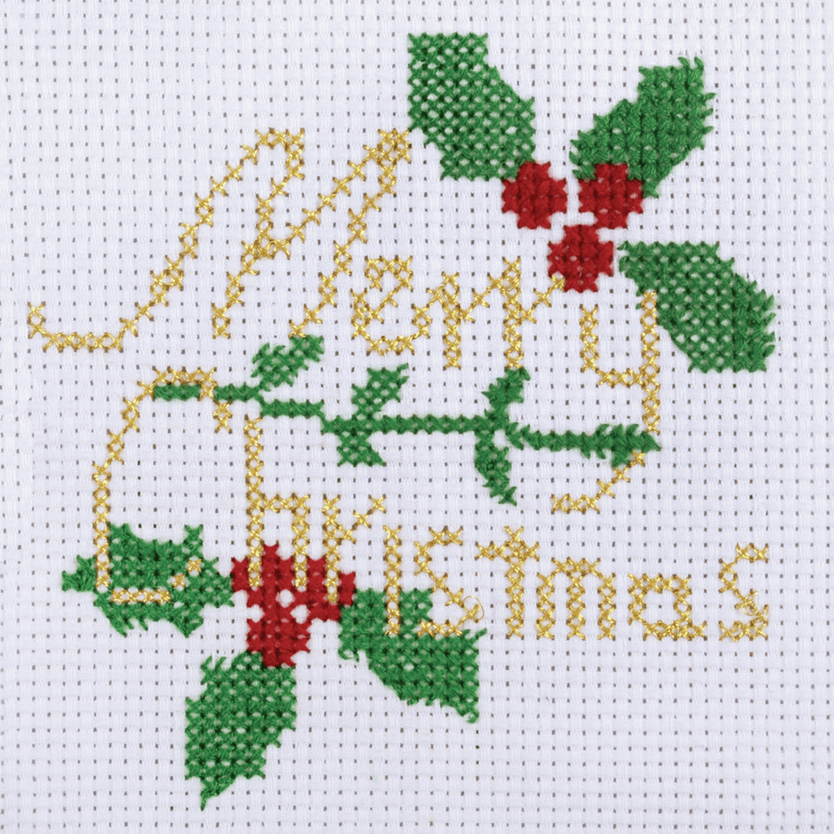 Trimits Mini Counted Cross Stitch Kit - Merry Christmas