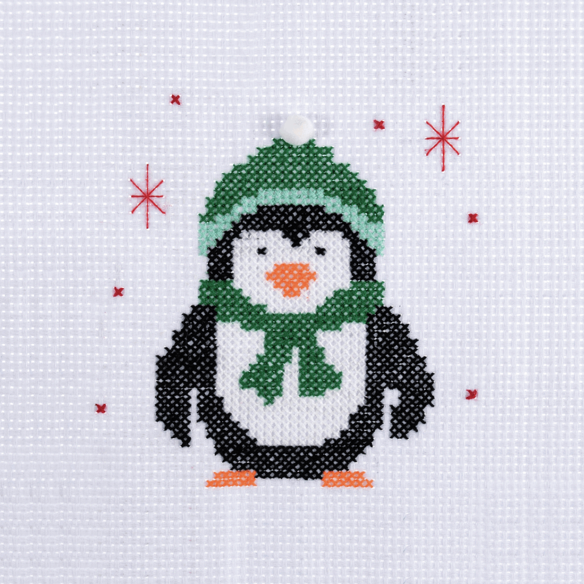 Trimits Mini Counted Cross Stitch Kit - Christmas Penguin