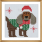 Trimits Counted Cross Stitch Kit - Festive Beagle