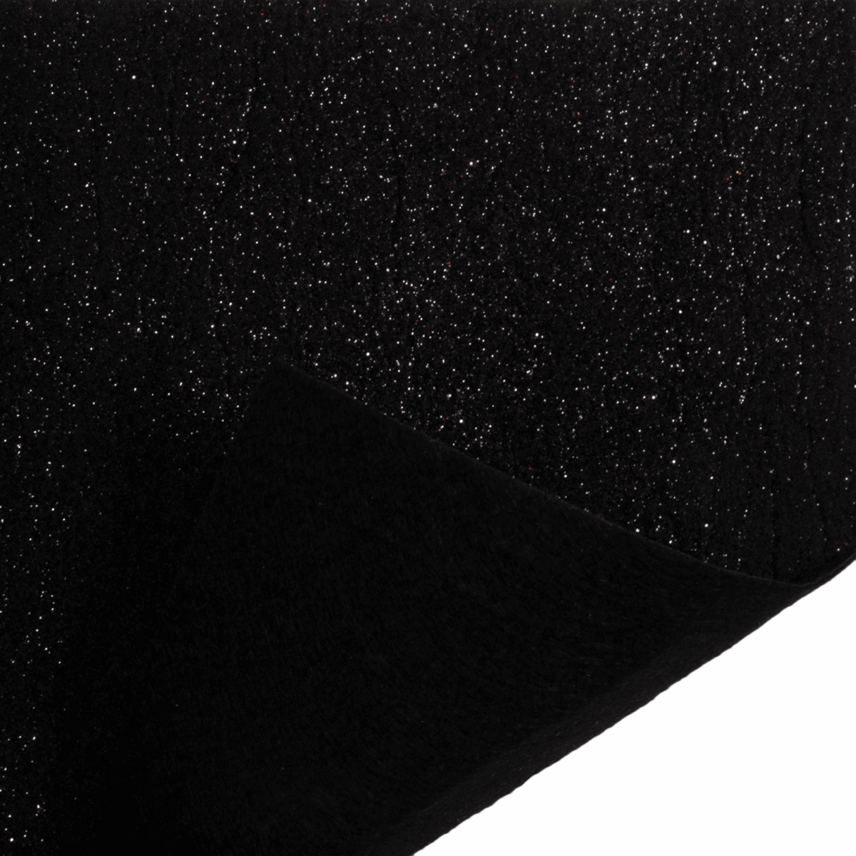 Trimits Glitter Felt Sheets - Black 30 x 23cm (Pack of 10)