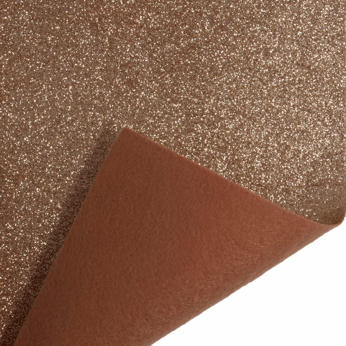 Trimits Glitter Felt Sheets - Rose Gold 30 x 23cm (Pack of 10)