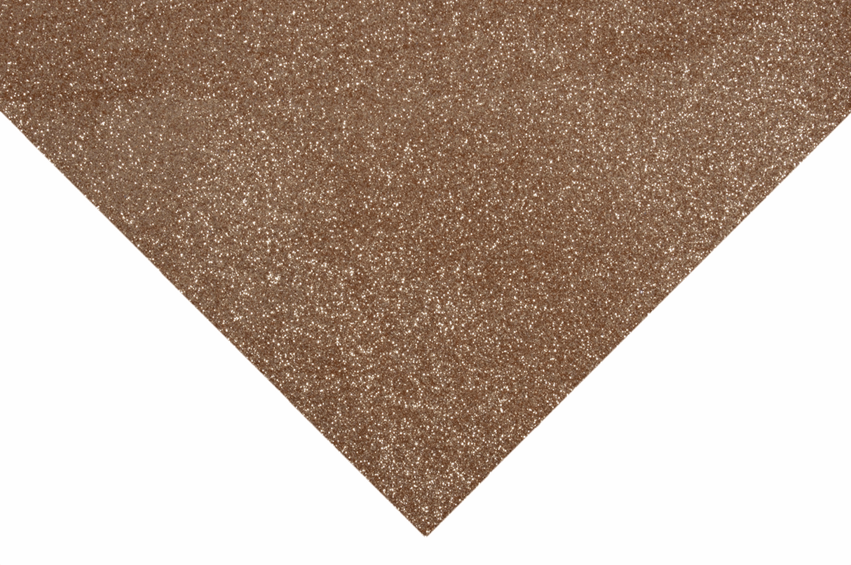 Trimits Glitter Felt Sheets - Rose Gold 30 x 23cm (Pack of 10)