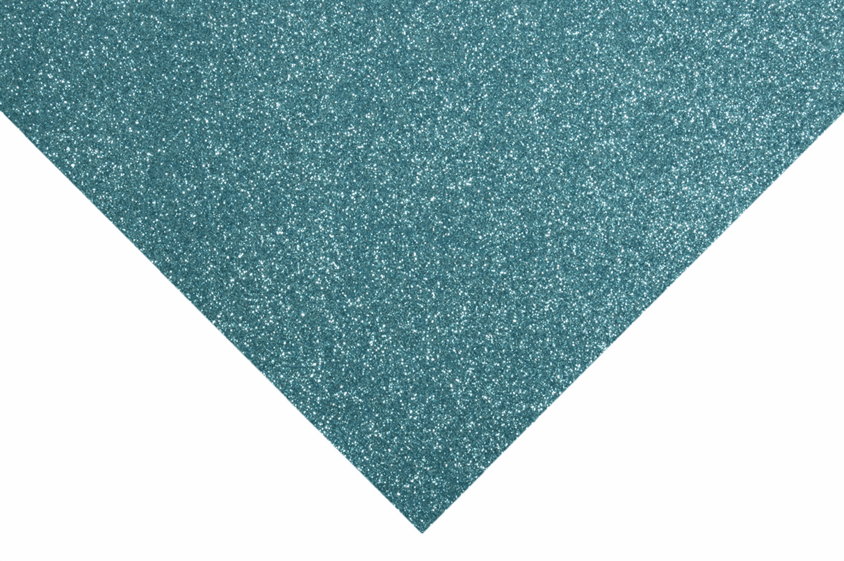 Trimits Glitter Felt Sheets - Light Blue 30 x 23cm (Pack of 10)