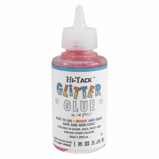 Trimits Hi-Tack Glitter Glue - Red 50ml