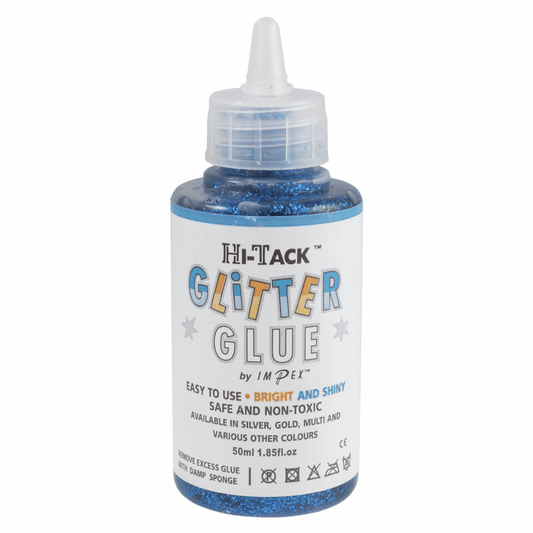 Trimits Hi-Tack Glitter Glue - Royal Blue 50ml