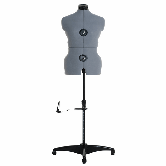 Milward Adjustable Dress Form (Grey) Deluxe with Hem Marker: Medium  - Dress size: 12-22 (Tailors Dummy / Mannequin) * Free upgrade to the Adjustoform Tailormaid at no extra cost