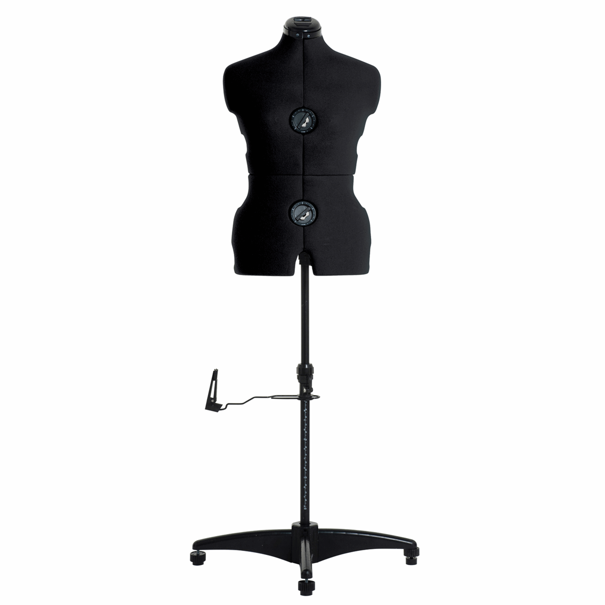 Milward Adjustable Dress Form (Black) Deluxe with Hem Marker: Medium to Large - Dress size: 14-20 (Tailors Dummy / Mannequin)