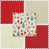 Trimits Fat Quarter Pack - Gingerbread (5 Pieces)