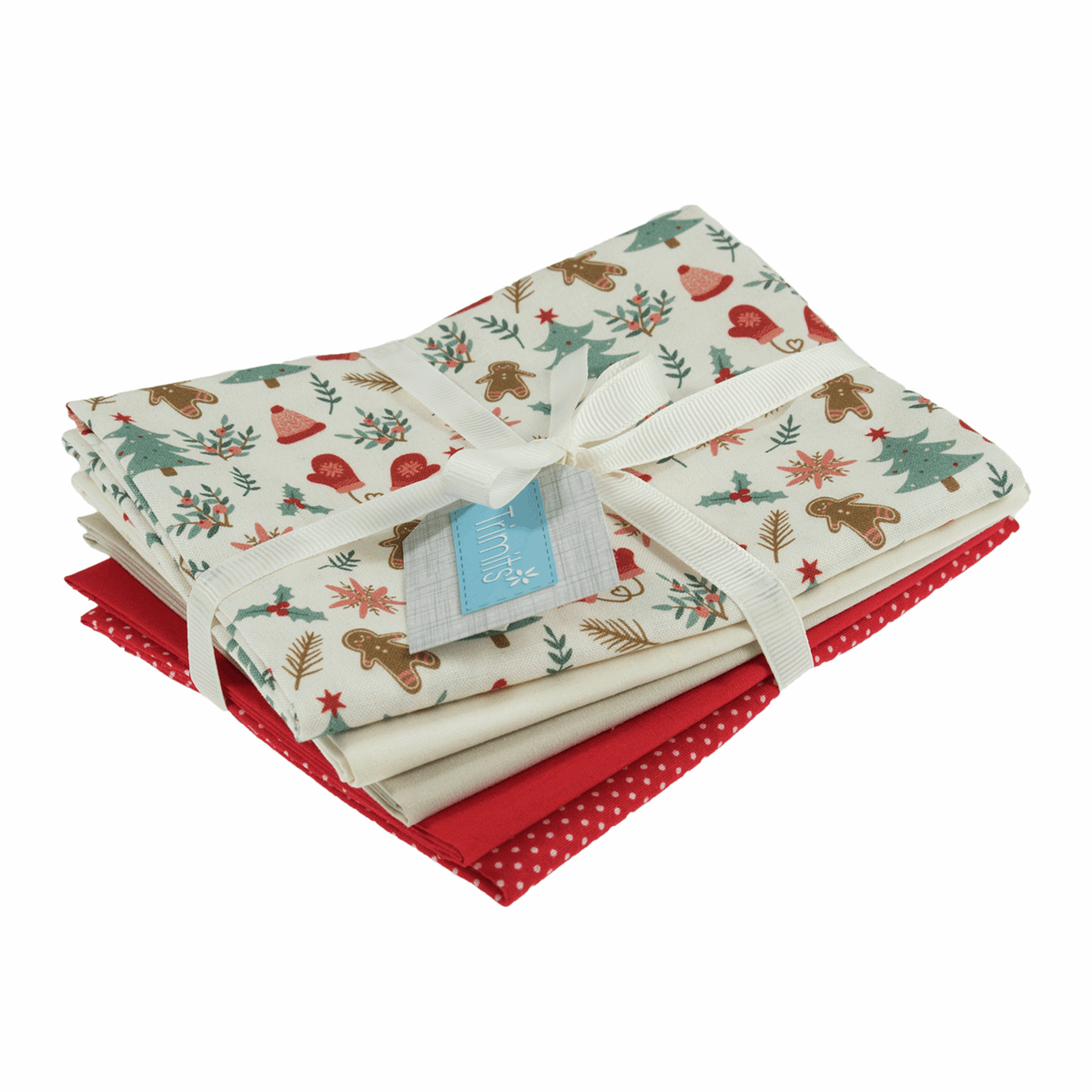 Trimits Fat Quarter Pack - Gingerbread (5 Pieces)