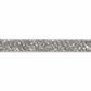 Silver Glitter Velvet Ribbon - 20m x 10mm