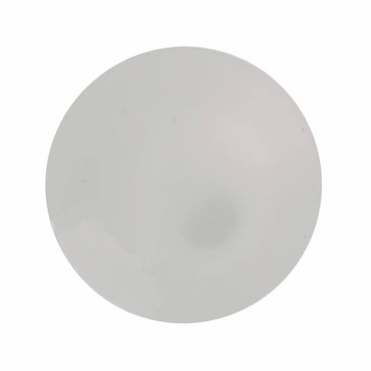 Hemline Round White Button - 11.25mm (Pack of 6)
