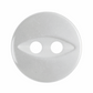 Hemline White Fish Eye Button - 11.25mm (Pack of 13)