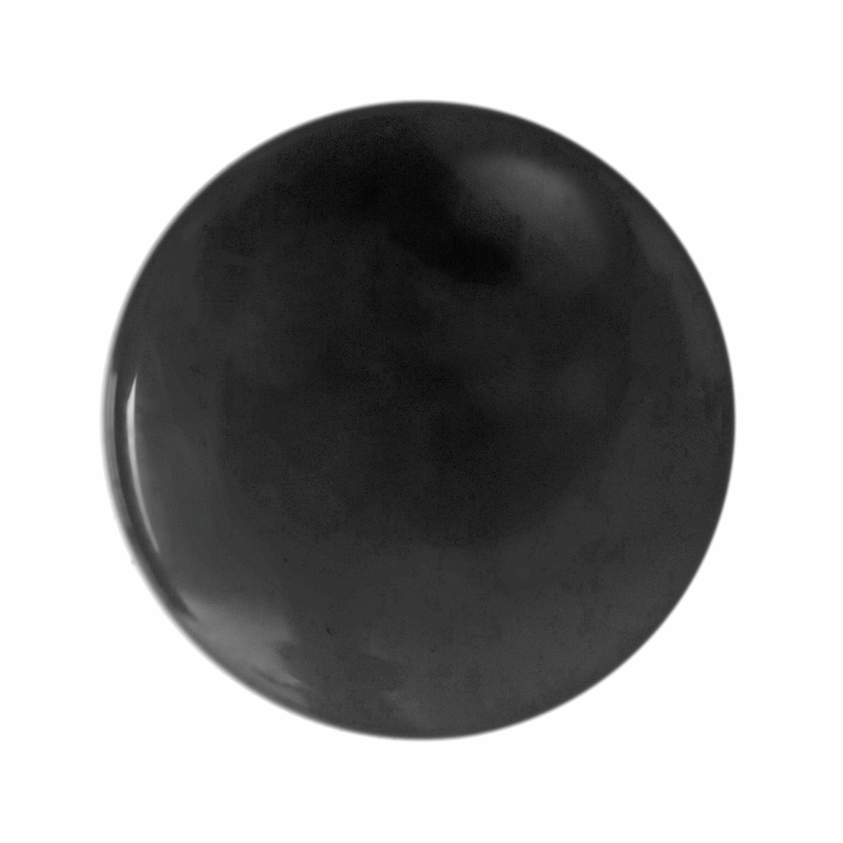 Hemline Shiny Black Button - 11.25mm (Pack of 8)