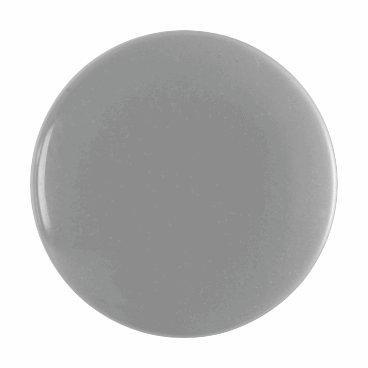 Hemline Round Shiny Grey Button - 16.25mm (Pack of 6)