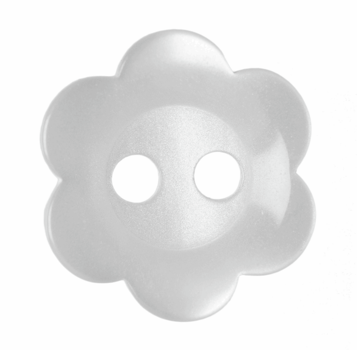 Hemline White Flower Button - 11.25mm (Pack of 17)