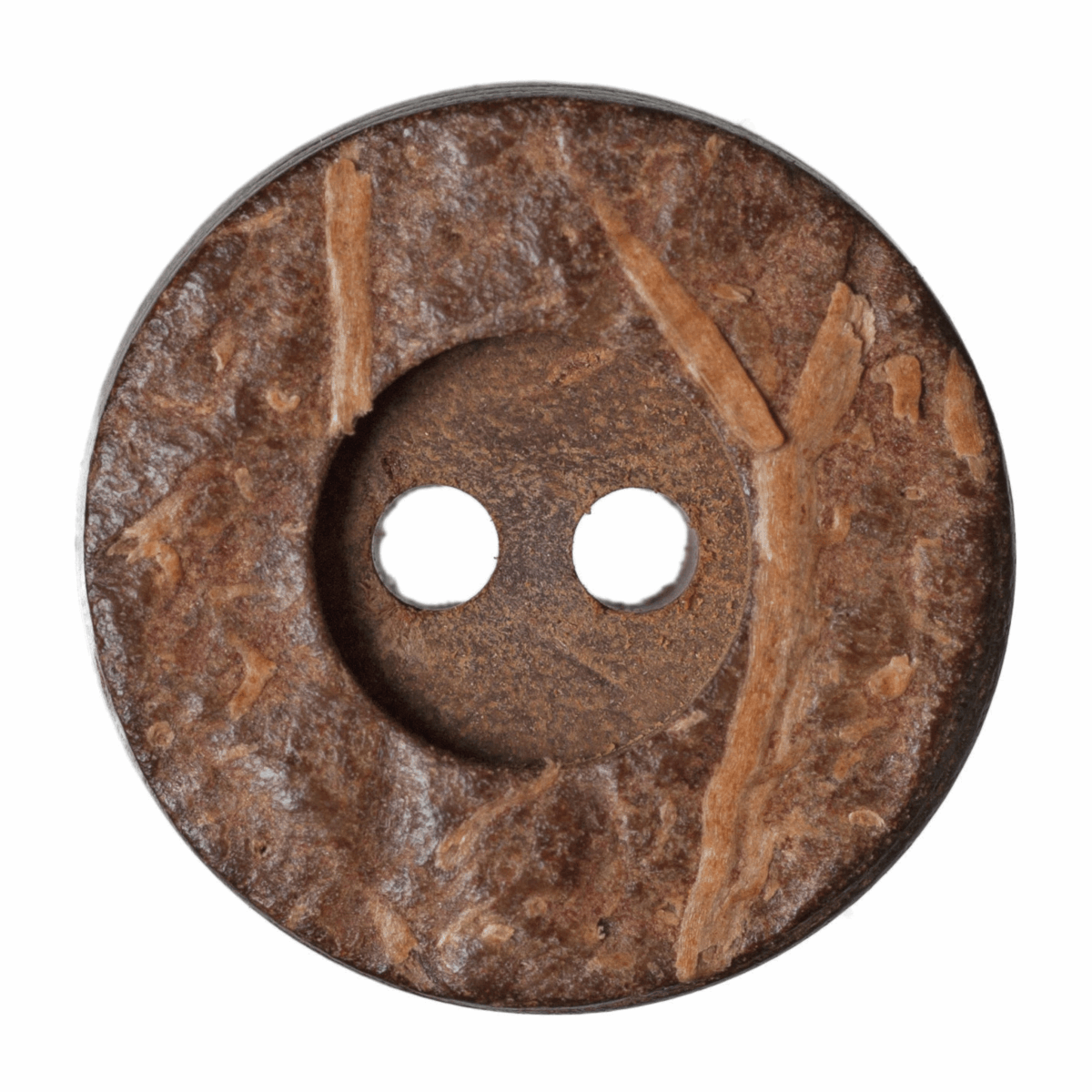 Hemline Round Wooden Button - 15mm (Pack of 7)