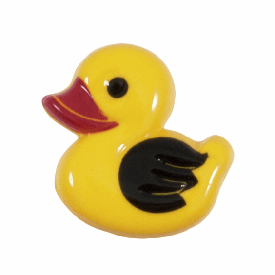 Hemline Yellow Duck Button - 23mm (Pack of 3)