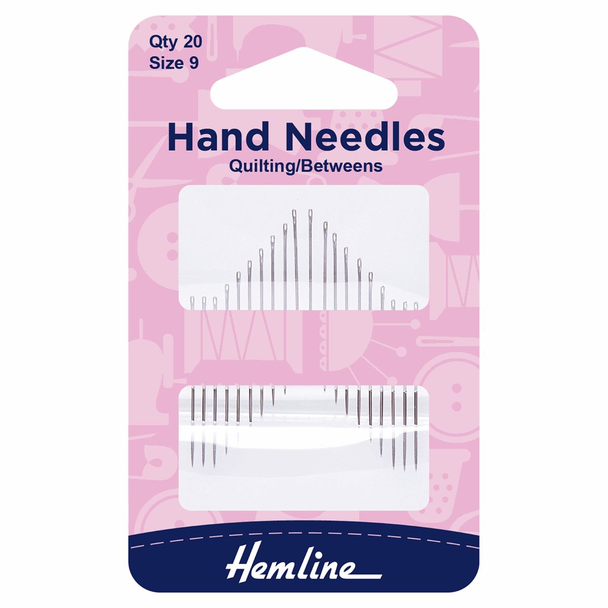Hemline Between/Quilting Hand Sewing Needles - Size 9 (Pack of 20)