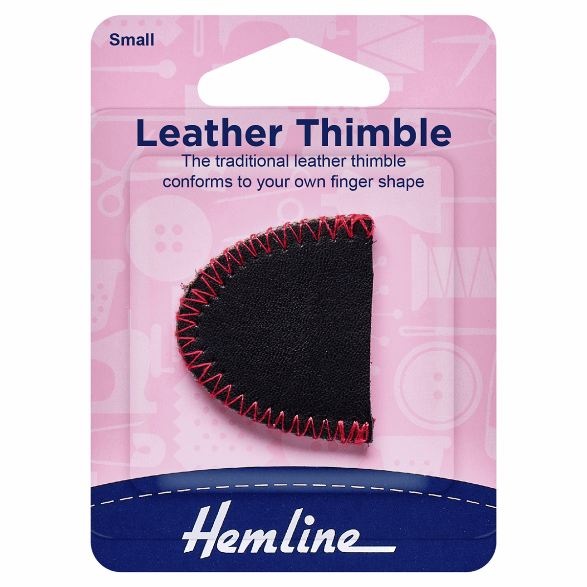 Hemline Leather Thimble - Small