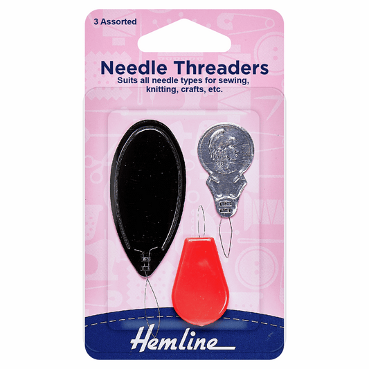 Hemline Assorted Needle Threaders (Pack of 3)