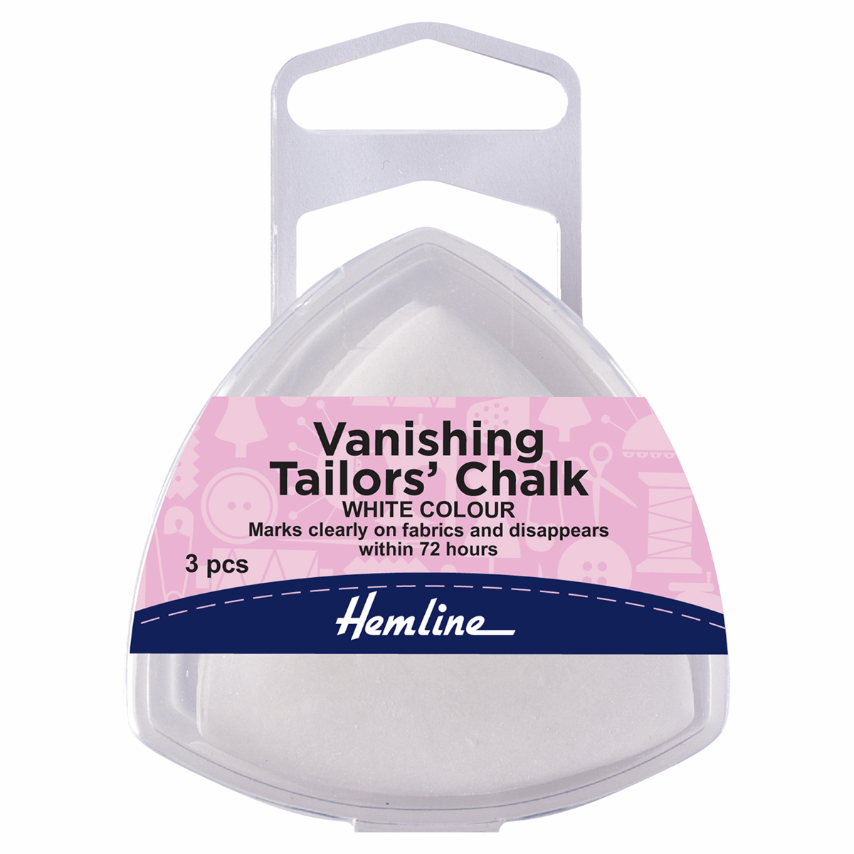 Tailors Chalk: Vanishing: White: Pack of 3