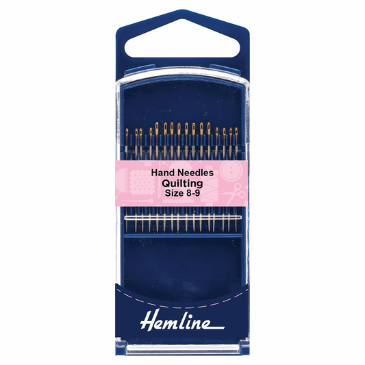 Hemline Premium Hand Quilting Needles - Size 8-9 (Pack of 16)