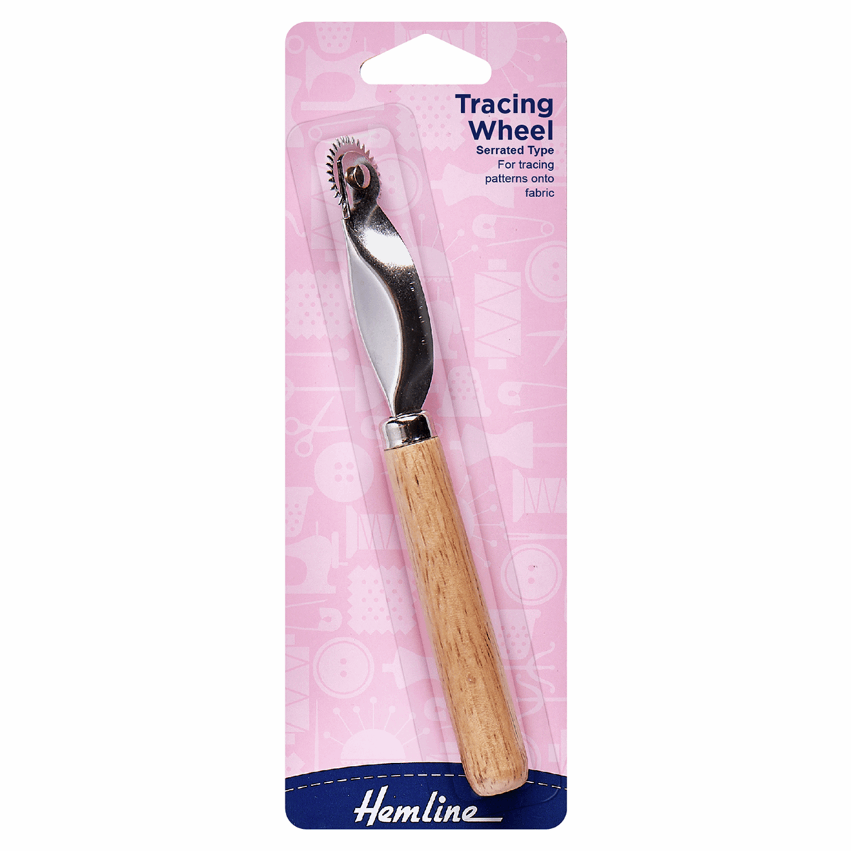 Hemline Premium Tracing Wheel with Serrated Edge